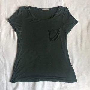 Dark green short sleeve shirt